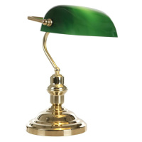 Globo GLOBO 2491 - Stolní lampa ANTIQUE 1xE27/60W zelená - zlatá