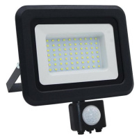 LED Venkovní reflektor se senzorem LED/50W/230V 4000K IP65 černá