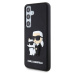 Hard obal na Samsung Galaxy S24 5G Karl Lagerfeld Black 3D Rubber Karl and Choupette