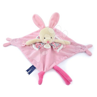 Plyšový zajíček na mazlení a loutkové divadlo Bunny Finger Puppet Doudou et Compagnie růžový 30 