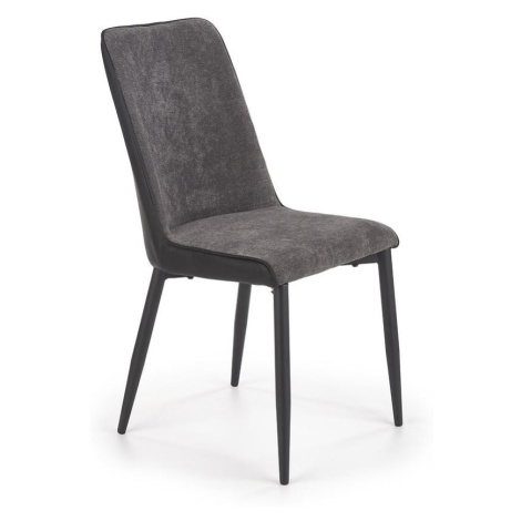 Židle K368 látka/eko kůže/kov šedá/černá BAUMAX