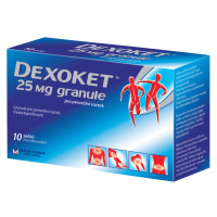 DEXOKET 25 mg granule - zrněný prášek pro přípravu nápoje 10 ks