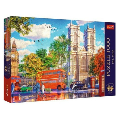 Trefl Puzzle Premium Plus Čajový čas: Pohled na Londýn, 1000 dílků