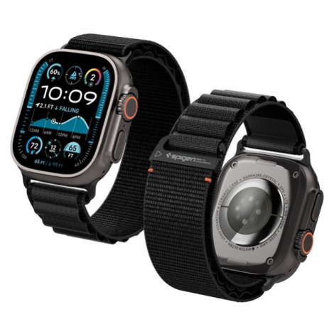 Spigen Fabric Band (hook) řemínek Apple Watch 49/46/45/44mm černý