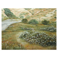 Ilustrace Path of Flowers, Angeles M. Pomata, (40 x 30 cm)