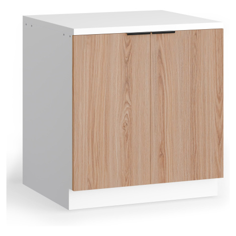 Blumfeldt WoodVista spodní skříňka dřezu, Robustní, Soft-Close závěsy, Hliníkové rukojeti