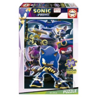 Svítící Sonic Prime - puzzle z kategorie 300 a víc dílků