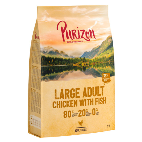 Purizon Large Adult kuře a ryba - bez obilovin - 4 x 1 kg