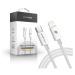 RhinoTech kabel s nylonovým opletem USB-C na Lightning 27W, 1 m bílý