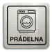 Accept Piktogram "prádelna II" (80 × 80 mm) (stříbrná tabulka - černý tisk)