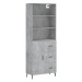 vidaXL Skříň highboard betonově šedá 69,5x34x180 cm kompozitní dřevo