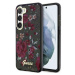 Guess GUHCS23MHCFWSA hard silikonové pouzdro Samsung Galaxy S23 PLUS 5G khaki Flower Collection