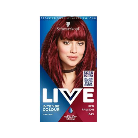 SCHWARZKOPF LIVE Intense Colour 043 Vášnivá červená 50 ml