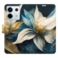 iSaprio flip pouzdro Gold Flowers pro Xiaomi Redmi Note 13 Pro+ 5G