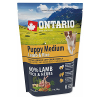 Krmivo Ontario Puppy Medium Lamb & Rice 0,75kg