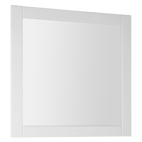 FAVOLO zrcadlo v rámu 80x80cm, bílá mat FV080 AQUALINE