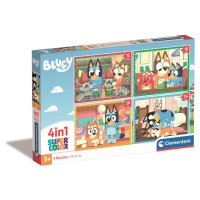 Clementoni Puzzle 4 v 1 Bluey