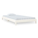 Stohovatelná postel bílá 90 × 200 cm masivní borovice, 820393