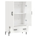 vidaXL Skříň highboard lesklá bílá 69,5 x 31 x 115 cm kompozitní dřevo