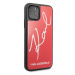 Karl Lagerfeld KLHCN65DLKSRE hard silikonové pouzdro iPhone 11 Pro MAX red Signature glitter