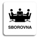 Accept Piktogram "sborovna" (80 × 80 mm) (bílá tabulka - černý tisk bez rámečku)