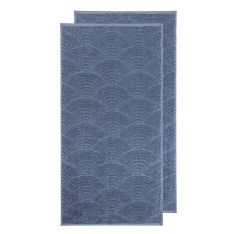 Kleine Wolke Ručník pro hosty, 30 x 50 cm, 100 % bavlna, 2 kusy (modrá)