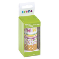 HEYDA samolepící washi papírové pásky - sada motýlci 1,5 cm x 5 m ( 4 ks )