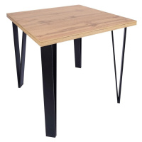 Stůl Karlos 110x110 dub wotan