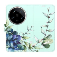 iSaprio Flip pouzdro Blue Flowers pro Xiaomi 14 Ultra