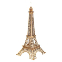 Woodcraft construction kit Dřevěné 3D puzzle Eiffelova věž střední