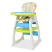 Dětská jídelní židlička 3v1 se stolkem Dekorhome Modrá / zelená,Dětská jídelní židlička 3v1 se s