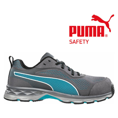 Dámská bezpečnostní polobotka PUMA Fuse Knit Blue WNS Low S1P ESD PUMA Safety