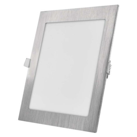LED podhledové svítidlo NEXXO stříbrné, 22,5 x 22,5 cm, 18 W, teplá/neutrální bílá EMOS