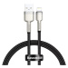 Kabel USB cable for Lightning Baseus Cafule, 2.4A, 0,25m, black (6953156202238)