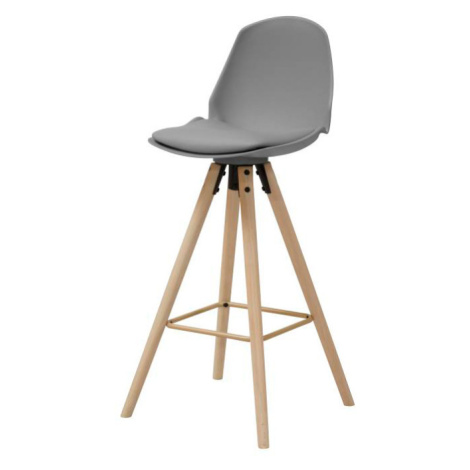 Dkton Designová barová židle Nerea šedá