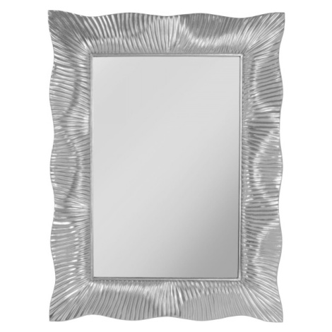 KARE Design Zrcadlo Wavy - stříbrné, 94x124cm