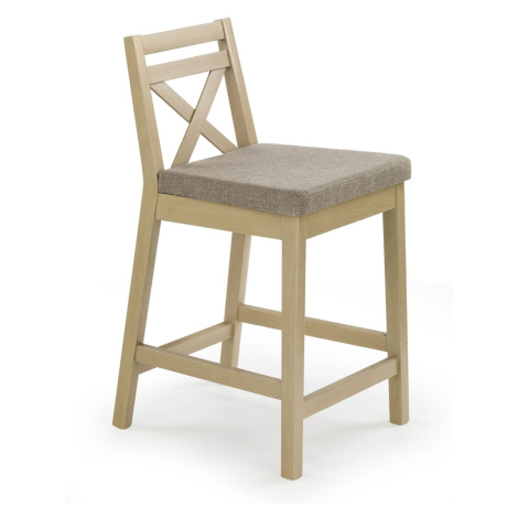 Dřevěná barová židle Borys Low Halmar