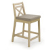 Dřevěná barová židle Borys Low