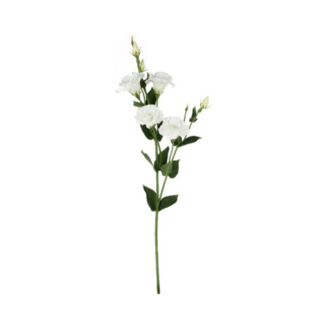 Umělá květina Eustoma 80 cm, bílá Asko
