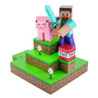 Lampička Minecraft - Steve Diorama