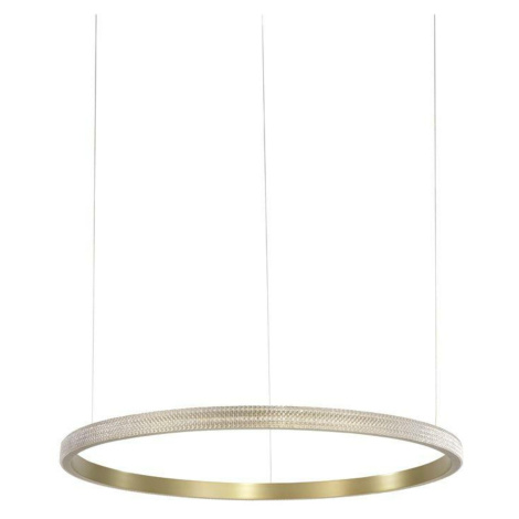 Nova Luce Luxusní závěsné LED svítidlo Orlando v elegantním zlatavém designu - 30 W LED, 1650 lm
