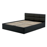 Čalouněná postel MONOS II bez matrace rozměr 160x200 cm - Eko-kůže Černá eko-kůže