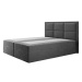 Čalouněná postel ROMA rozměr 140x200 cm Tmavě šedá