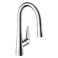 Dřezová baterie Hansgrohe Talis s vytahovací sprškou, 2 proudy chrom 72817000