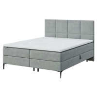 Šedá boxspring postel s úložným prostorem 160x200 cm Bufo – MESONICA