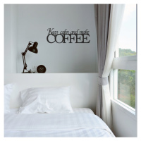 Nápis na zeď do kuchyně Coffee 20 x 60 cm Zrkadlová