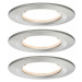 Paulmann vestavné svítidlo LED Coin Slim IP44 kruhové 6,8W kov 3ks sada stmívatelné 938.73 P 938