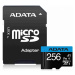 ADATA MicroSDHC karta 256GB UHS-I Class 10, Premier + adaptér