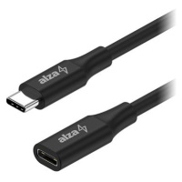 AlzaPower Core USB-C (M) to USB-C (F) 3.2 Gen 1, 1m černý