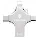 Viking USB Flash disk 3.0 4v1 s koncovkou Lightning/Micro USB/USB/USB-C, 16 GB, stříbrná